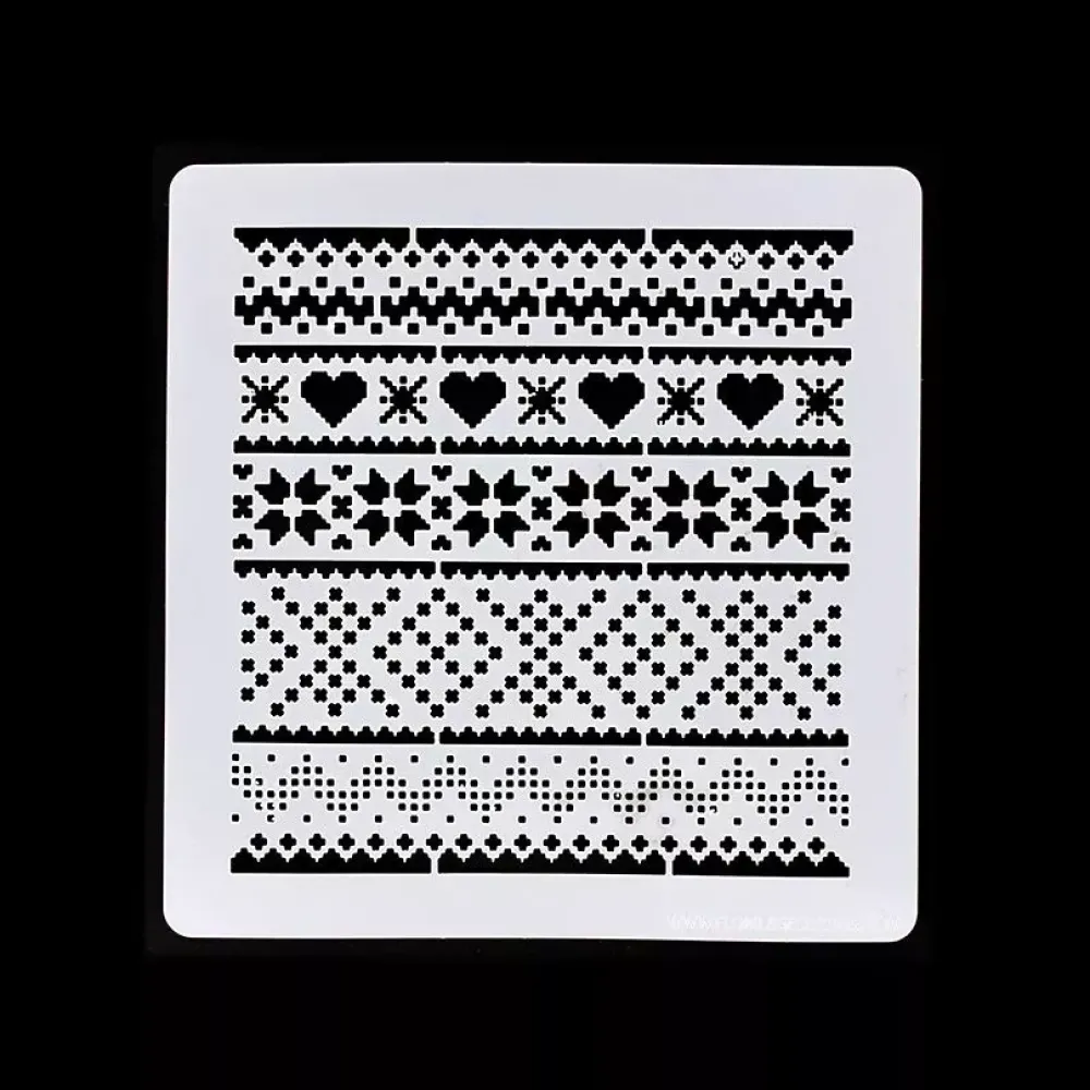 New Plantilla de stencil Motivos invernales Florileges Design Plantillas