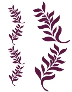 Hot Plantilla de Stencil N-1005 Decoración de laurel 21x30cm Dayka Plantillas