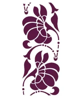 Online Plantilla de Stencil N-1013 Friso vegetal 21x30cm Dayka Plantillas
