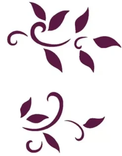 Outlet Plantilla de Stencil N-1022 Volutas 21x30cm Dayka Plantillas