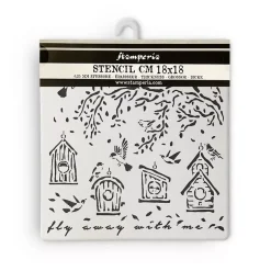 Best Plantilla de stencil Nidos Garden 18x18cm Plantillas