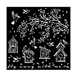 Best Plantilla de stencil Nidos Garden 18x18cm Plantillas