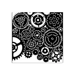 Sale Plantilla de stencil Patrón de engranajes Best Sellers 12x12cm Plantillas