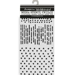 Hot Plantilla de stencil Patrones Dewdrops 12x25cm Plantillas