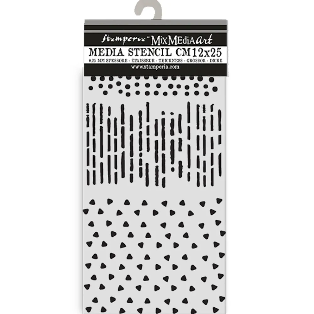 Hot Plantilla de stencil Patrones Dewdrops 12x25cm Plantillas