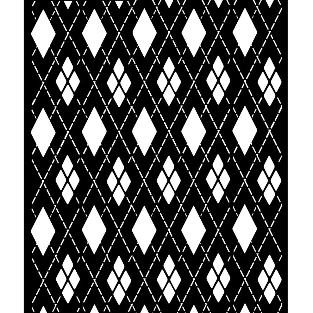 Discount Plantilla de stencil Patrón de Rombos Master of Magic 20x25cm Plantillas