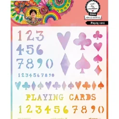 Online Plantilla de stencil Playing Card Art By Marlene Plantillas