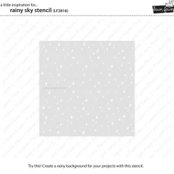 New Plantilla de Stencil Rainy Sky Plantillas