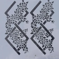 New Plantilla de stencil Rombos Florales 25x25cm Plantillas