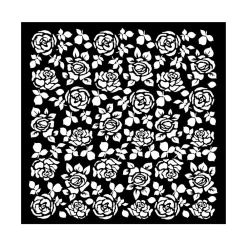 Hot Plantilla de Stencil Rosas Precious 18x18cm Plantillas
