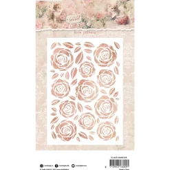 Hot Plantilla de Stencil Rose pattern A Cat's Secret Plantillas