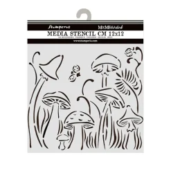 Sale Plantilla de stencil Setas Romantic Hidden Grove 12x12cm Plantillas