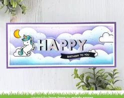 Plantilla de Stencil Slimline Cloudy 15x15cm Plantillas