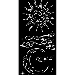 Outlet Plantilla de stencil Sol y Luna Masquerade 12x25cm Plantillas