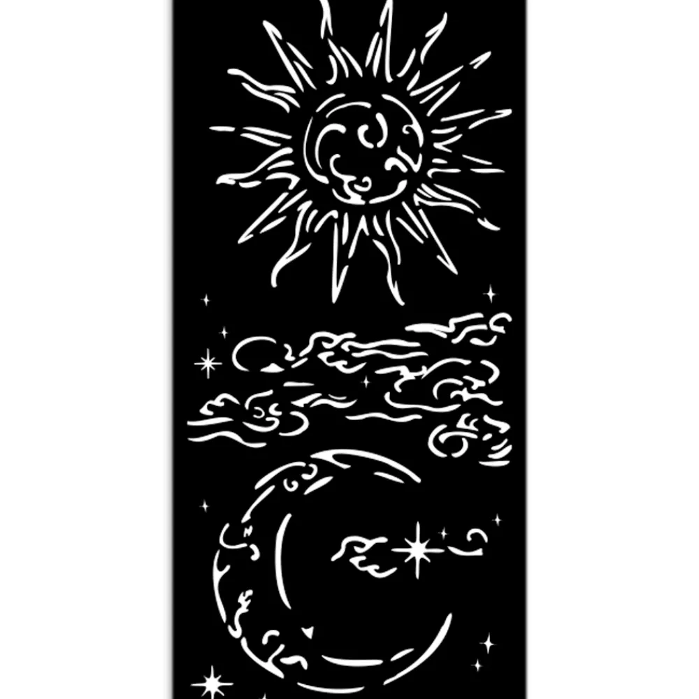 Outlet Plantilla de stencil Sol y Luna Masquerade 12x25cm Plantillas
