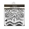 Online Plantilla de stencil Songs Music 18x18cm Plantillas
