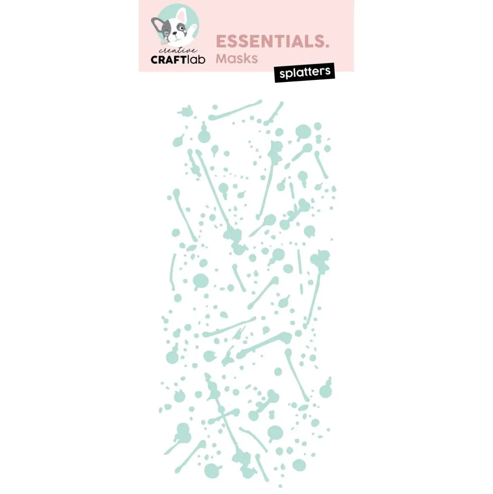Online Plantilla de stencil Splatters Creative Craftlab Plantillas