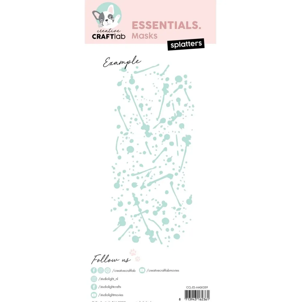 Online Plantilla de stencil Splatters Creative Craftlab Plantillas