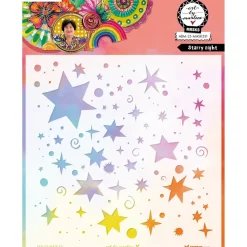 Online Plantilla de stencil Starry Night Art by Marlene Plantillas