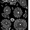 Sale Plantilla de stencil Sunflowers Sunflower Art 20x25cm Plantillas