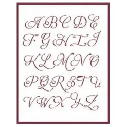 Clearance Plantilla de Stencil T-3092 Abecedario 21x30cm Dayka Plantillas