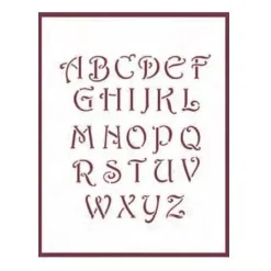 Outlet Plantilla de Stencil T-3094 Abecedario 21x30cm Dayka Plantillas