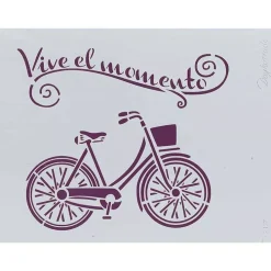 Hot Plantilla de Stencil T-3137 Bicicleta 21x30cm Dayka Plantillas