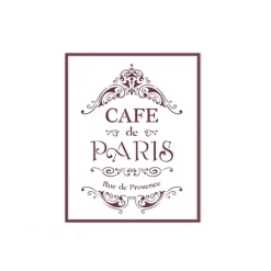 New Plantilla de Stencil T-3111 Café de Paris 21x30cm Dayka Plantillas