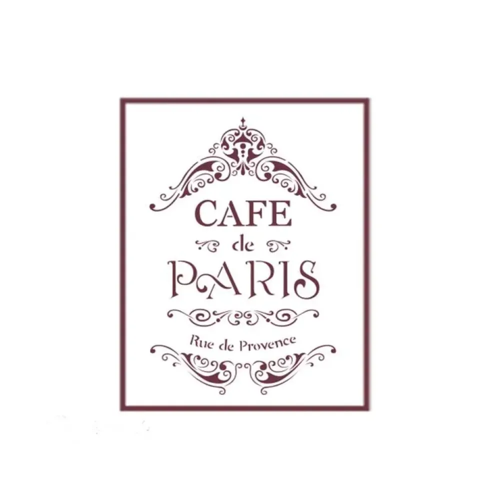 New Plantilla de Stencil T-3111 Café de Paris 21x30cm Dayka Plantillas