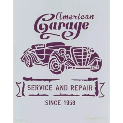 Discount Plantilla de Stencil T-3153 Coche Garage 21x30cm Dayka Plantillas
