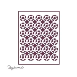 Plantilla de Stencil T-3141 Estrellas 21x30cm Dayka Plantillas