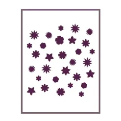 New Plantilla de Stencil T-33015 Flores 30x42cm Dayka Plantillas