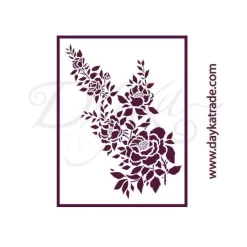 Sale Plantilla de Stencil T-3165 Flores 21x30cm Dayka Plantillas