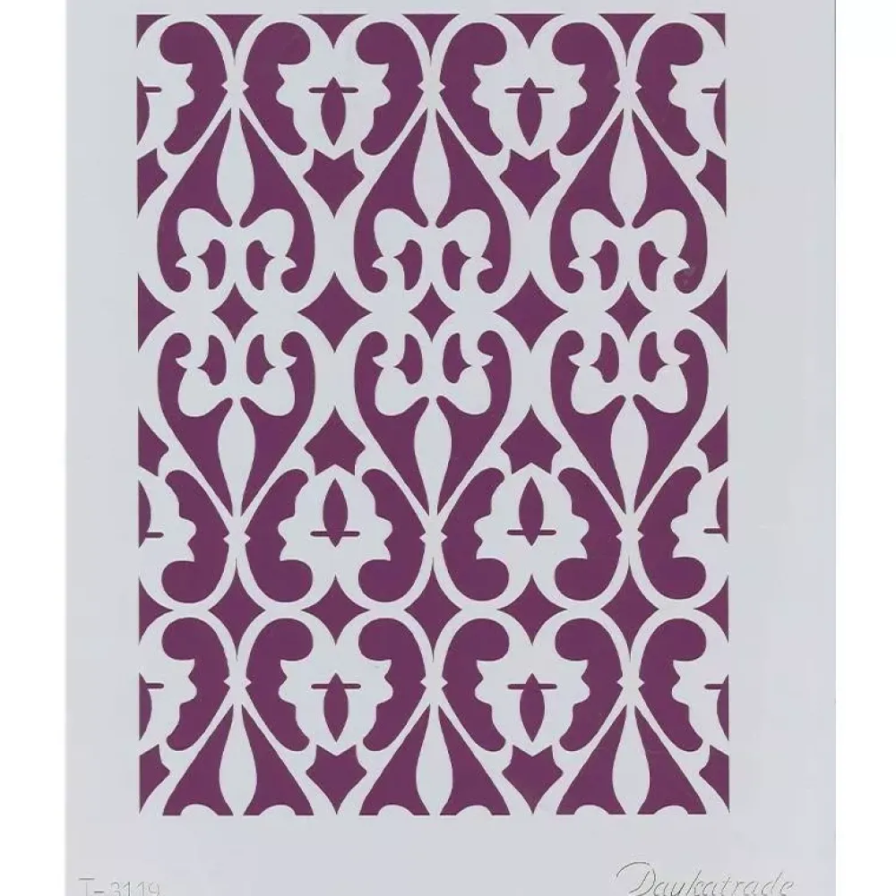 Clearance Plantilla de Stencil T-3119 Fondo 21x30cm Dayka Plantillas