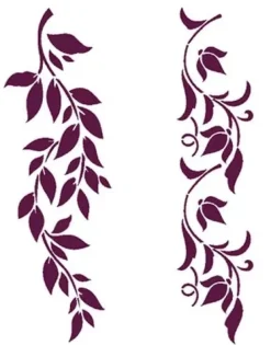 New Plantilla de Stencil T-3052 Frisos vegetales 21x30cm Dayka Plantillas