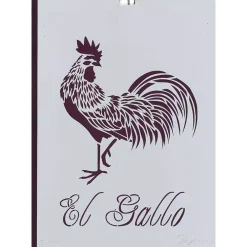 Online Plantilla de Stencil T-3085 Gallo 21x30cm Dayka Plantillas