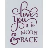 Discount Plantilla de Stencil T-3142 LOVE YOU 21x30cm Dayka Plantillas