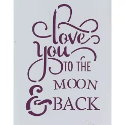 Discount Plantilla de Stencil T-3142 LOVE YOU 21x30cm Dayka Plantillas