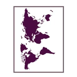 New Plantilla de Stencil T-33088 Mapa mundi 30x42cm Dayka Plantillas