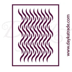 Plantilla de Stencil T-3336 Ondas 21x30cm Dayka Plantillas