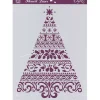 Outlet Plantilla de Stencil T-3070 Árbol de Navidad 21x30cm Dayka Plantillas