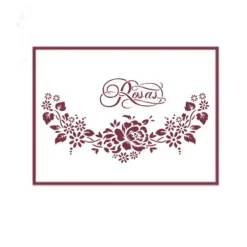 Sale Plantilla de Stencil T-3109 Rosas 21x30cm Dayka Plantillas