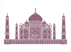Clearance Plantilla de Stencil T-33037 Taj Mahal 30x42 cm Dayka Plantillas