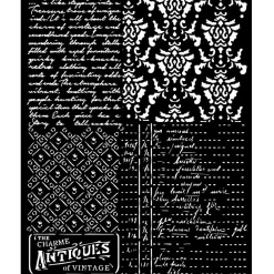 Sale Plantilla de stencil Texturas Brocante Antiques 20x25cm Plantillas