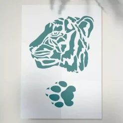 Online Plantilla de Stencil Tigre 15x20cm Plantillas