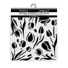 New Plantilla de stencil Tulipanes Art of Travelling 12x12cm Plantillas
