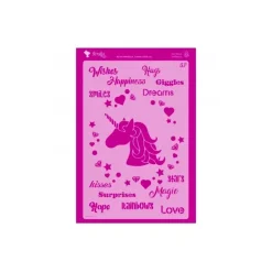 Outlet Plantilla de stencil Unicornio 20x30cm Plantillas