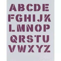 Outlet Plantilla de Stencil V-243 Abecedario 15x21cm Dayka Plantillas