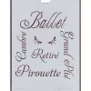 Clearance Plantilla de Stencil V-230 Ballet 15x21cm Dayka Plantillas