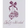 Outlet Plantilla de Stencil V-222 Bolas de Navidad 15x21cm Dayka Plantillas